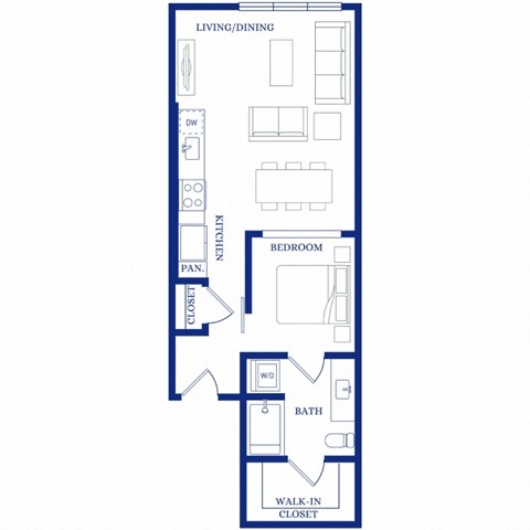 blueprint of a floor plan for an apartment